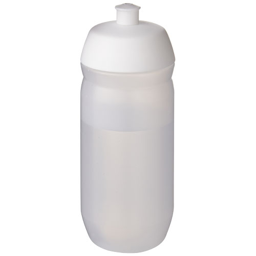 Bouteille de sport publicitaire 500 ml HydroFlex™ Clear Blanc et Givré